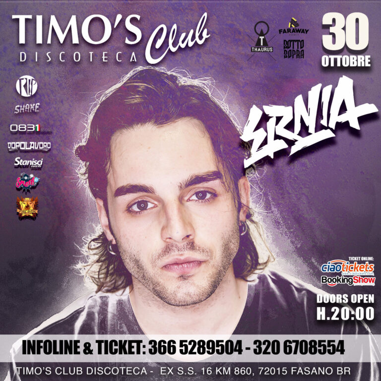 Il rapper Ernia al Timo's Club di Fasano per dare il via al suo "68 tour" - Osservatorio Fasano