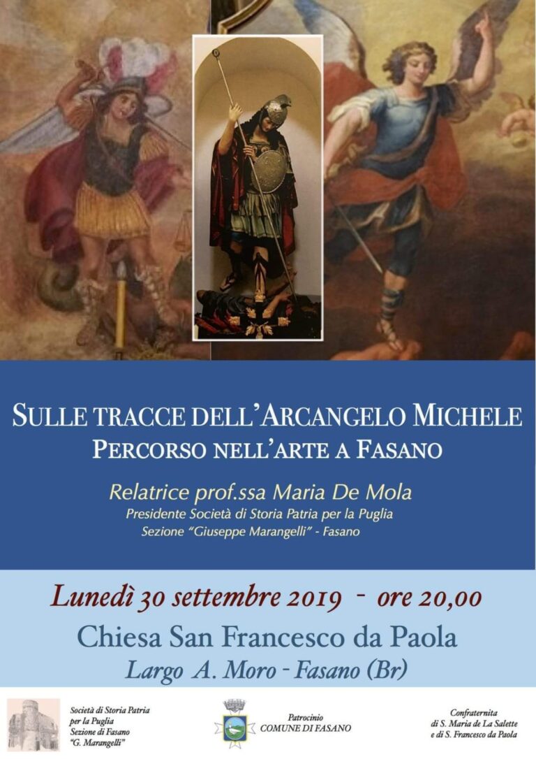 Incontro 'Sulle tracce sell'arcangelo Michele. Percorso nell'arte a Fasano' - Osservatorio Fasano
