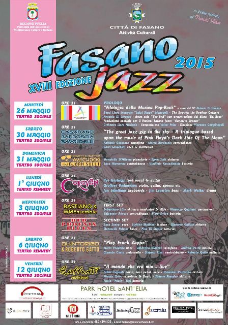 ‘Filologia della Musica Pop-Rock’ apre l’atteso Fasano Jazz 2015 'Filologia della Musica Pop-Rock' apre l'atteso Fasano Jazz 2015 - Osservatorio Fasano