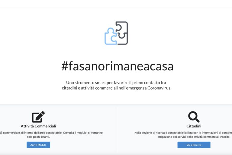 È nata la piattaforma Fasanorimaneacasa.com È nata la piattaforma Fasanorimaneacasa.com - Osservatorio Fasano