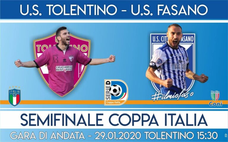 L'Us Città di Fasano in campo a Tolentino per il primo round della semifinale di Coppa - Osservatorio Fasano