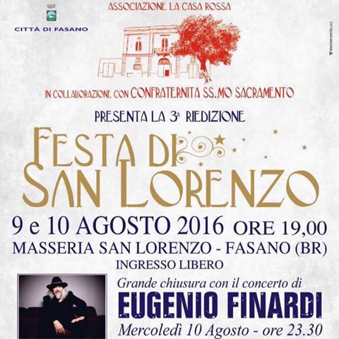 A Fasano, due intense serate dedicate alla festa di San Lorenzo A Fasano, due intense serate dedicate alla festa di San Lorenzo - Osservatorio Fasano