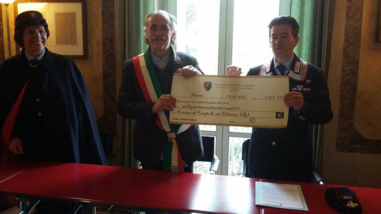 L'Associazione Nazionale Carabinieri di Fasano raccoglie fondi per un paese terremotato - Osservatorio Fasano