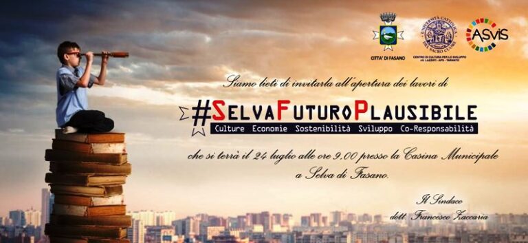 Alla Selva si studia il ‘Futuro Plausibile’ Alla Selva si studia il 'Futuro Plausibile' - Osservatorio Fasano