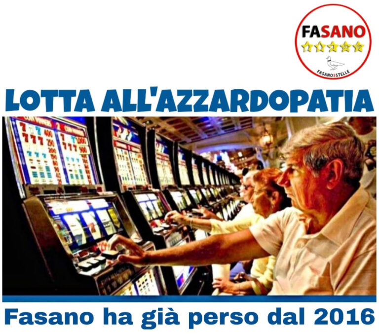 I 5Stelle fasanesi puntano il faro sulla ludopatia I 5Stelle fasanesi puntano il faro sulla ludopatia - Osservatorio Fasano