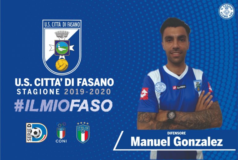 Il Fasano si rinforza in difesa: preso l'argentino Gonzalez - Osservatorio Fasano