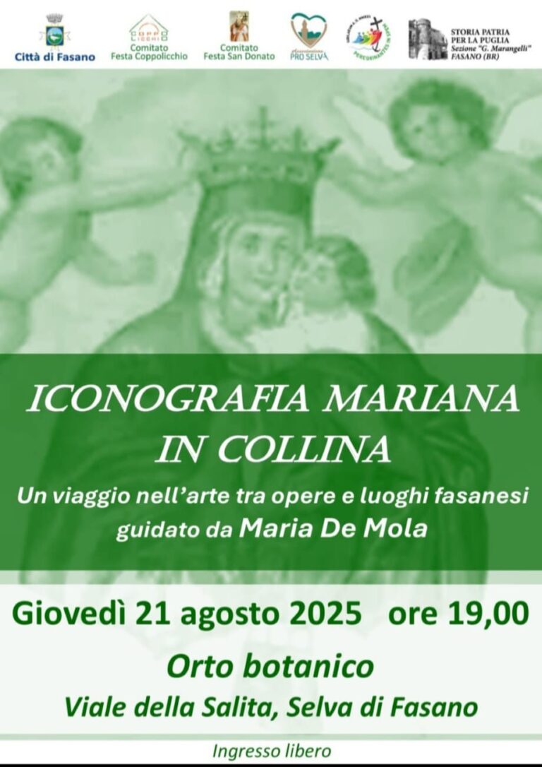 "Iconografia Mariana in Collina": un viaggio nell'arte e nella spiritualità a Selva di Fasano - Osservatorio Fasano