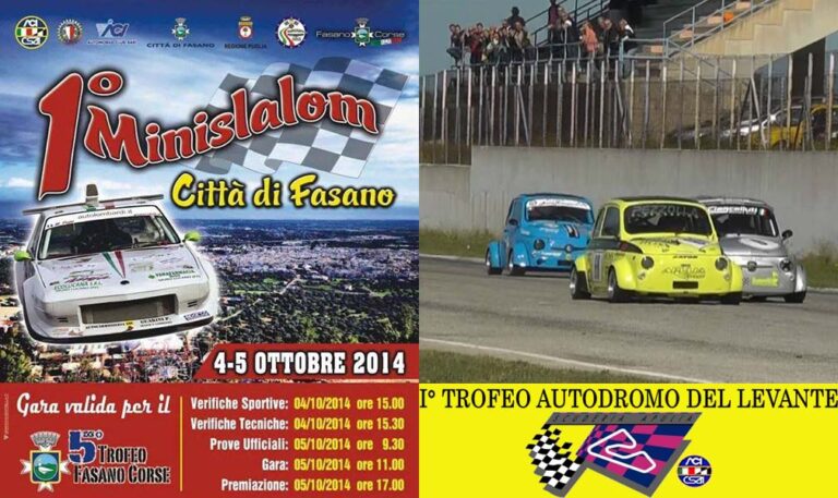 I video della seconda tappa del 1° Trofeo del Levante e del 1° Minislalom Città di Fasano - Osservatorio Fasano