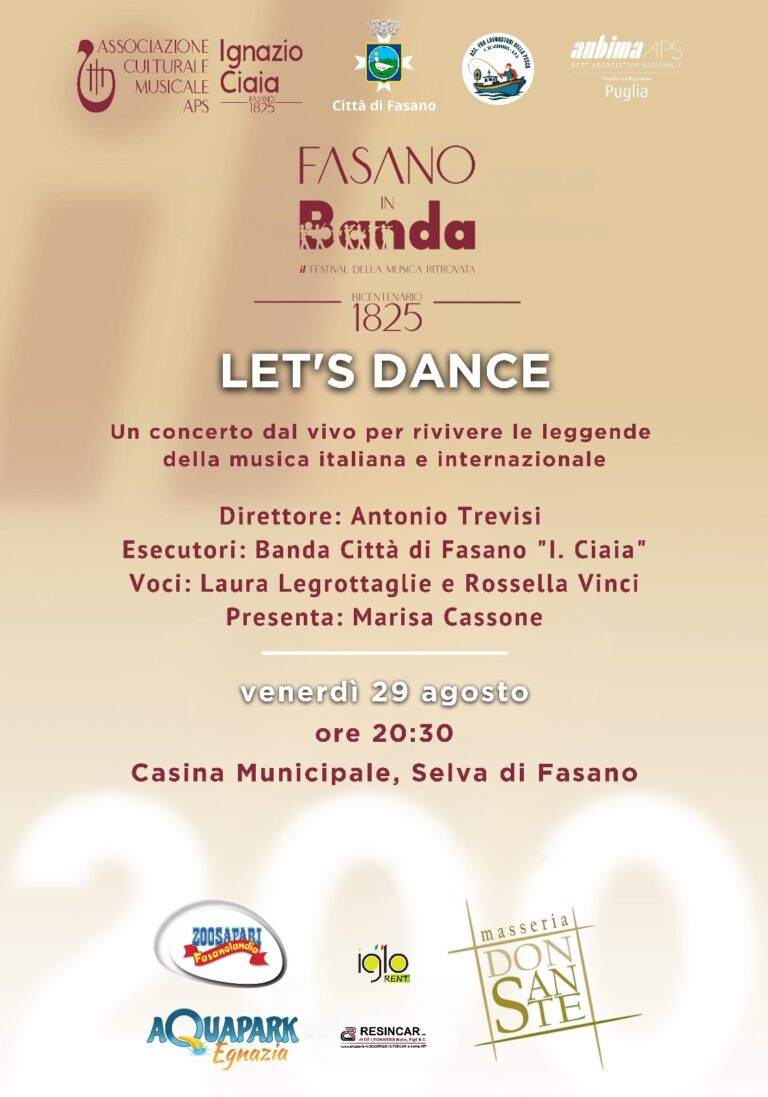 Fasano in Banda: un viaggio nella storia della musica con Let's Dance - Osservatorio Fasano