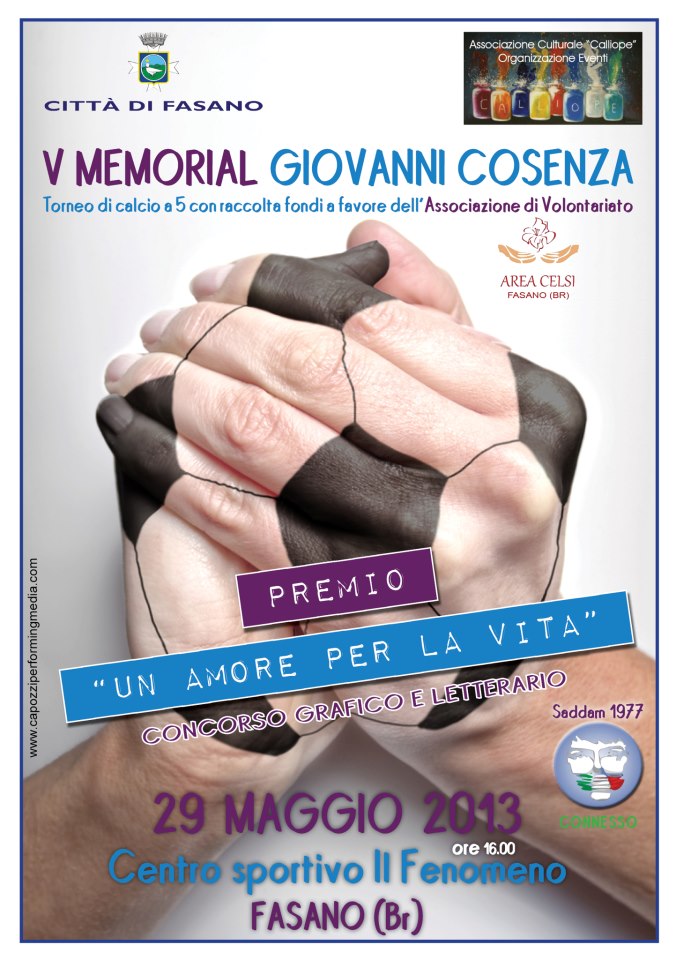 Sport e beneficenza: ecco il memorial Giovanni Cosenza Sport e beneficenza: ecco il memorial Giovanni Cosenza - Osservatorio Fasano