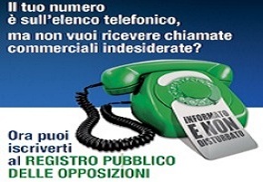 Finalmente i cittadini possono scegliere se ricevere telefonate commerciali oppure no. Finalmente i cittadini possono scegliere se ricevere telefonate commerciali oppure no. - Osservatorio Fasano