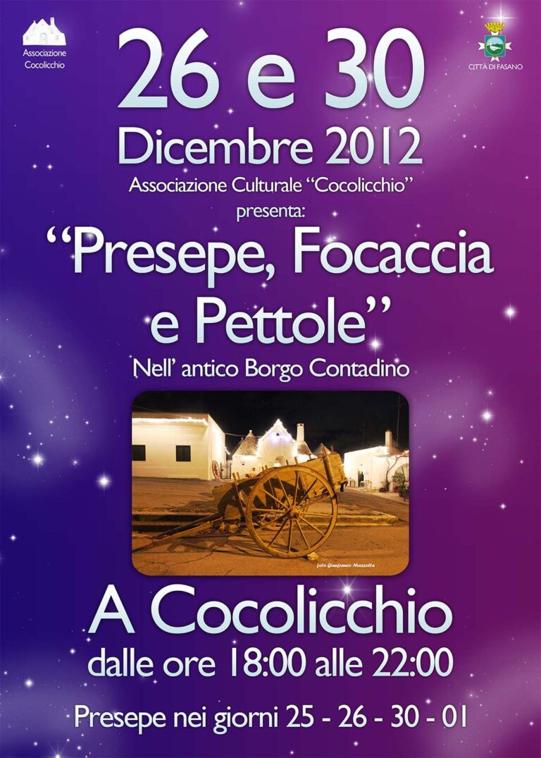 Cocolicchio: il Natale nel borgo contadino - Osservatorio Fasano