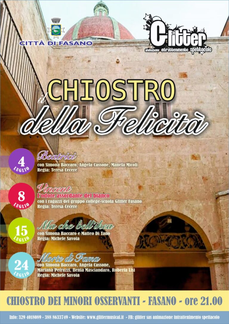 Il Chiostro della felicità - Osservatorio Fasano