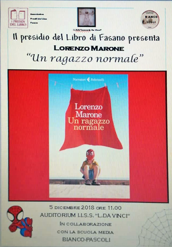 ‘Un ragazzo normale’ al Da Vinci 'Un ragazzo normale' al Da Vinci - Osservatorio Fasano