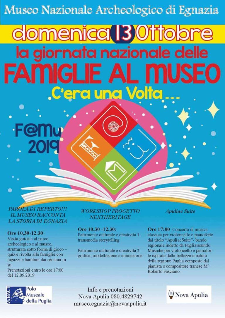 Famu 2019 - Famiglie al Museo di Egnazia - Osservatorio Fasano