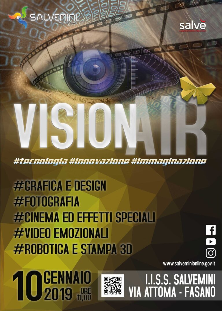 VISIONair #tecnologia #innovazione #immaginazione VISIONair #tecnologia #innovazione #immaginazione - Osservatorio Fasano