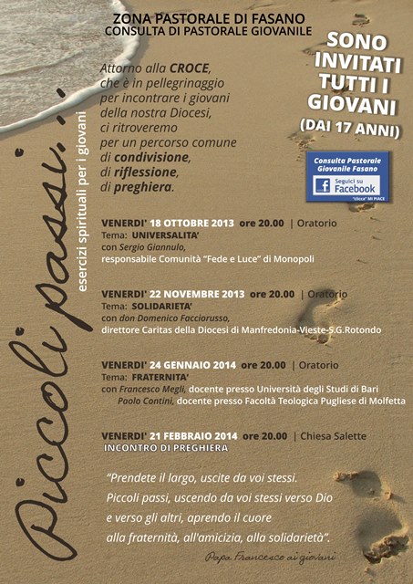 Croce Giovane: incontro sulla solidarietà all’Oratorio di Fasano Croce Giovane: incontro sulla solidarietà all'Oratorio di Fasano - Osservatorio Fasano