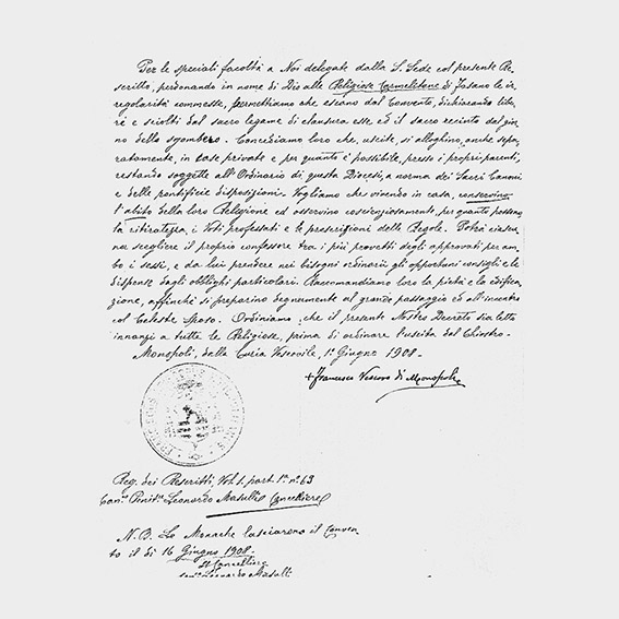 Storia delle “Donne Monache” Storia delle “Donne Monache” - Osservatorio Fasano