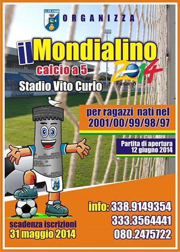 Dopo il ‘Mondialotto’ al Curlo arriva anche il ‘Mondialino’ Dopo il 'Mondialotto' al Curlo arriva anche il 'Mondialino' - Osservatorio Fasano