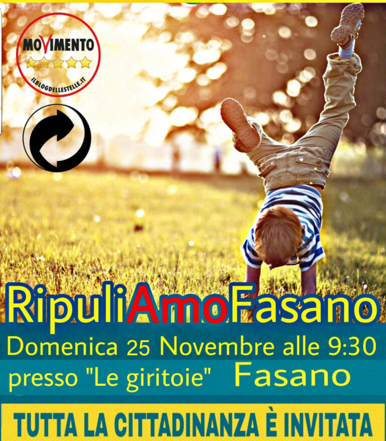 M5S: RipuliAmoFasano - Operazione Giritoie - Osservatorio Fasano