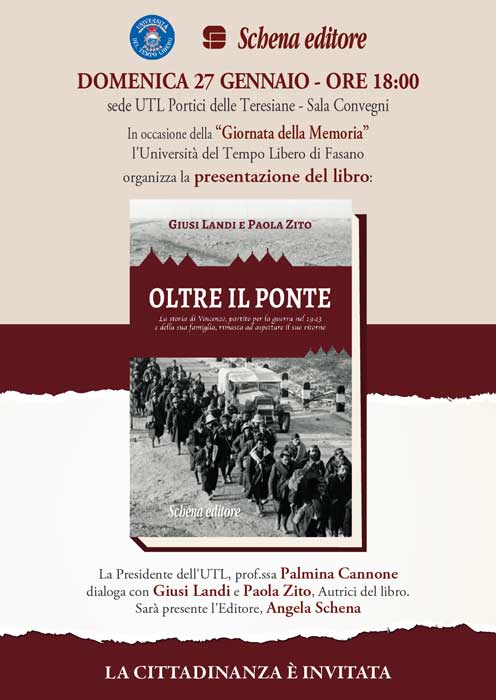 Presentazione libro ‘Oltre il ponte’ Presentazione libro 'Oltre il ponte' - Osservatorio Fasano