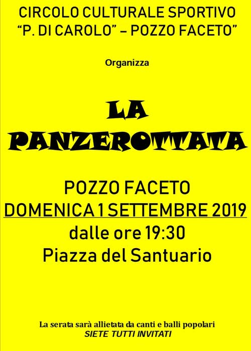 Panzerottata a Pozzo Faceto Panzerottata a Pozzo Faceto - Osservatorio Fasano