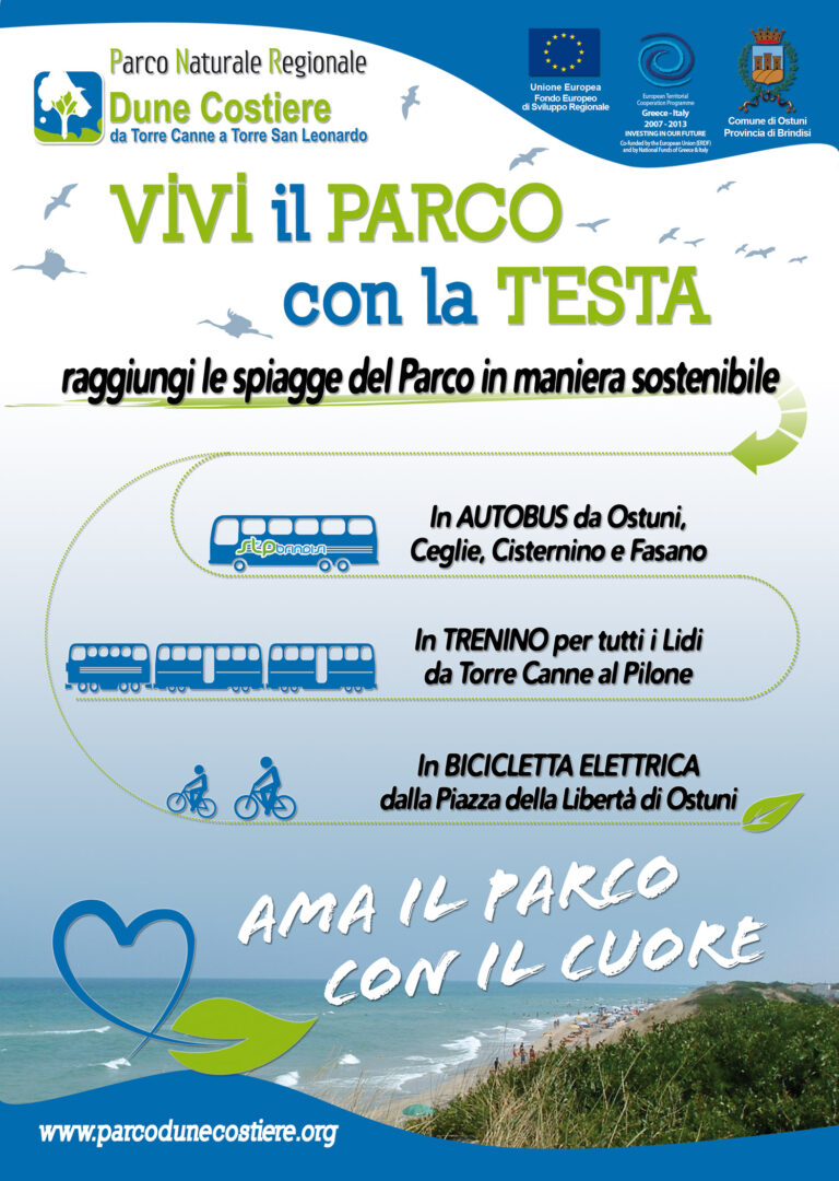 Parco delle Dune costiere: anche la mobilità deve essere sostenibile Parco delle Dune costiere: anche la mobilità deve essere sostenibile - Osservatorio Fasano