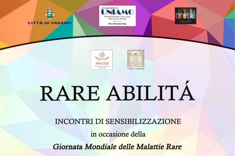 RareAbilità 3ª edizione: Siamo tanti, forti e fieri! - Osservatorio Fasano