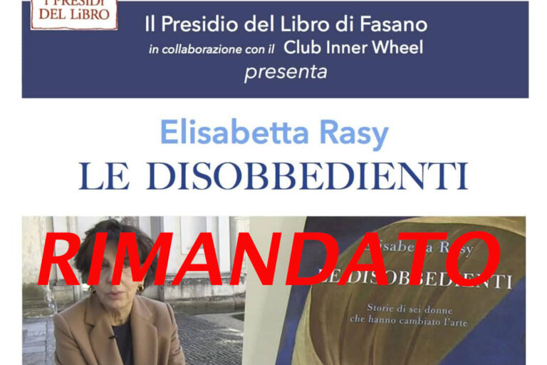 Rimandata la presentazione de 'Le Disobbedienti' - Osservatorio Fasano