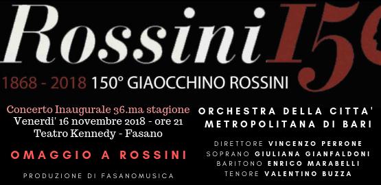 Precisazione: l’evento ‘Omaggio a Rossini’ solo su invito Precisazione: l'evento 'Omaggio a Rossini' solo su invito - Osservatorio Fasano