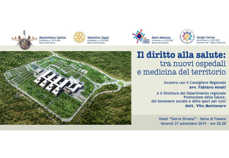 'l diritto alla salute: tra nuovi ospedali e medicina del territorio' alla Selva - Osservatorio Fasano
