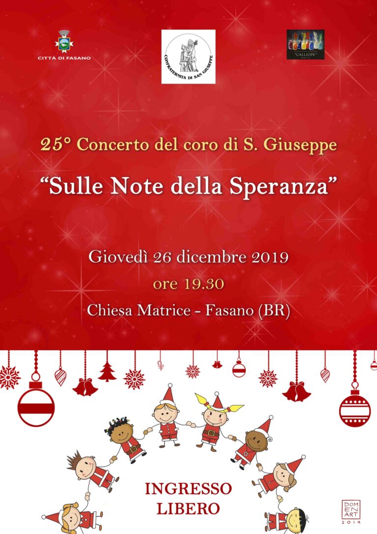 Concerto di Natale 'Sulle note della Speranza' - Osservatorio Fasano