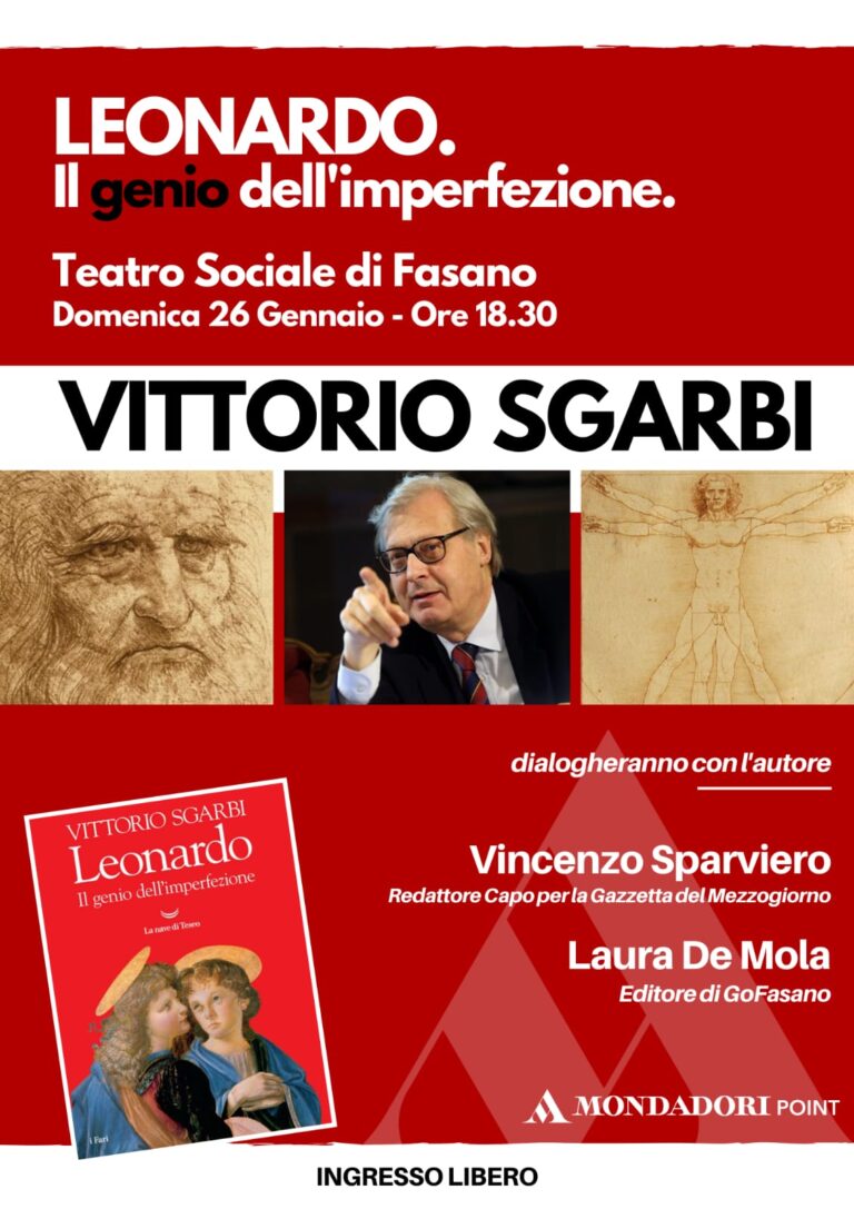 Domenica 26 gennaio Sgarbi al Teatro Sociale Domenica 26 gennaio Sgarbi al Teatro Sociale - Osservatorio Fasano