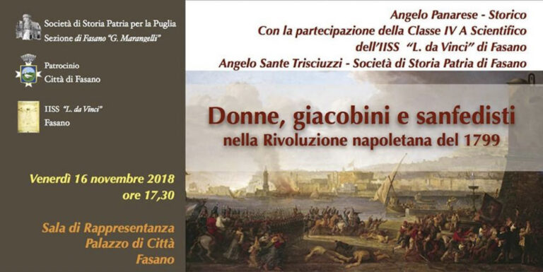 Rivoluzione napoletana del 1799: storie di donne, giacobini e sanfedisti Rivoluzione napoletana del 1799: storie di donne, giacobini e sanfedisti - Osservatorio Fasano