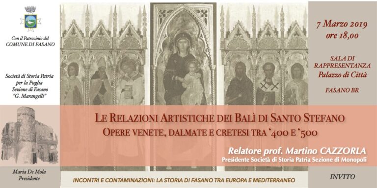 Incontro Culturale Storia Patria Incontro Culturale Storia Patria - Osservatorio Fasano