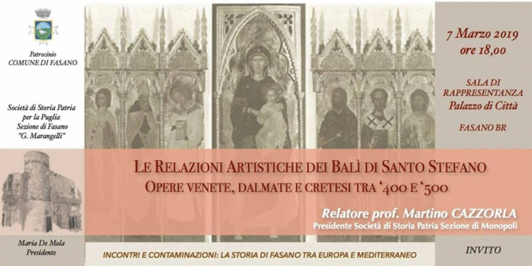 Si avviano gli incontri culturali della Storia Patria di Fasano - Osservatorio Fasano