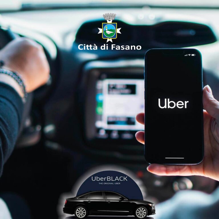 Fasano accelera la mobilità: Uber arriva in città, in Valle d’Itria e nella Costa dei Trulli Fasano accelera la mobilità: Uber arriva in città, in Valle d’Itria e nella Costa dei Trulli - Osservatorio Fasano
