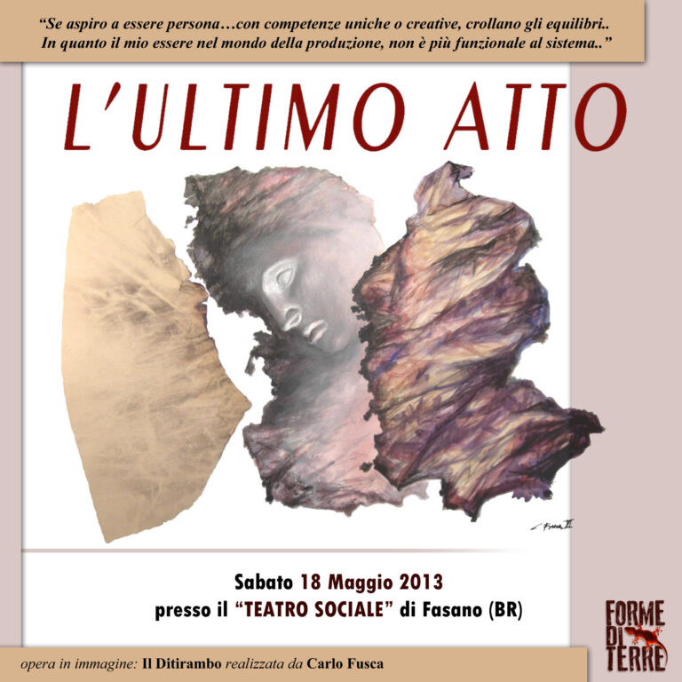 'L'ultimo atto' al Teatro Sociale - Osservatorio Fasano