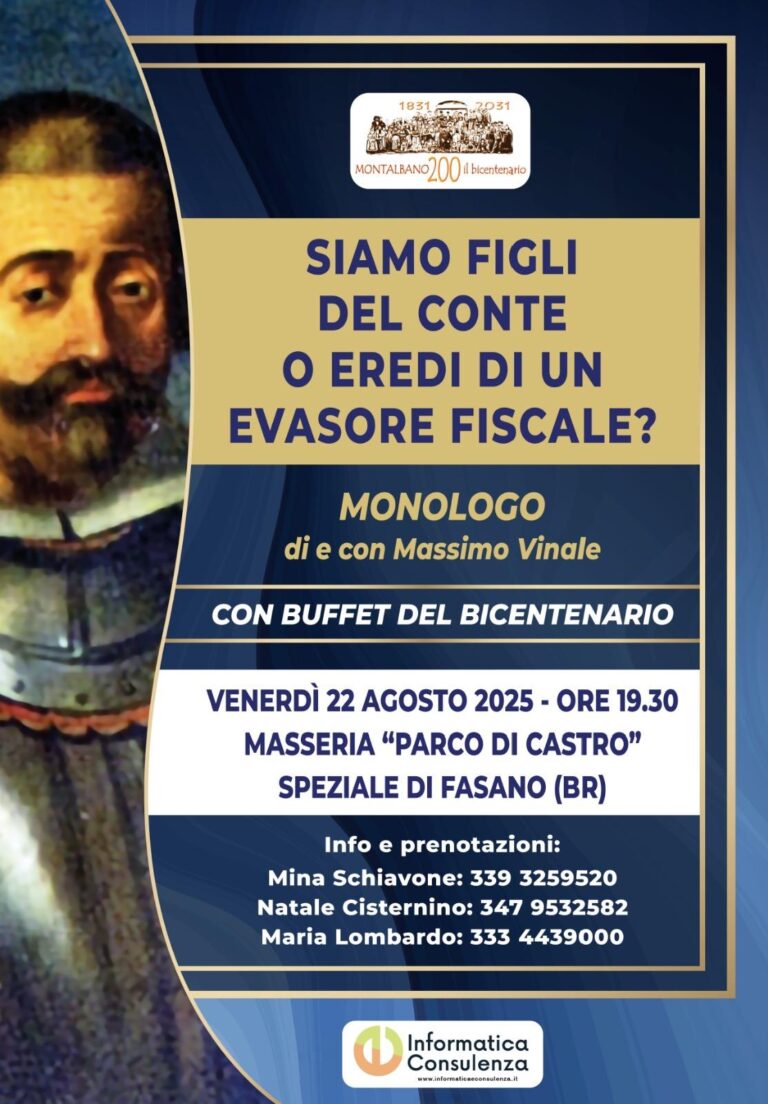 Massimo Vinale torna al suo primo amore: la Storia - Osservatorio Fasano