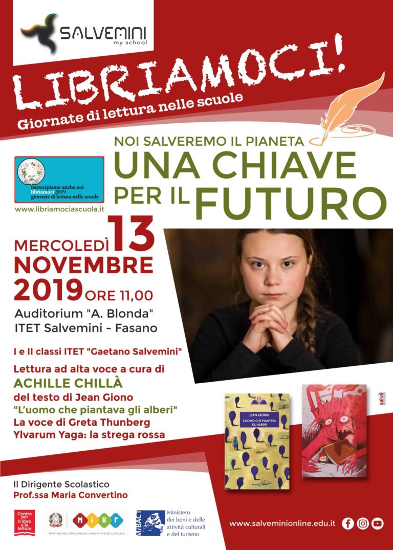 Libriamoci 2019: Una chiave per il nostro futuro - Osservatorio Fasano