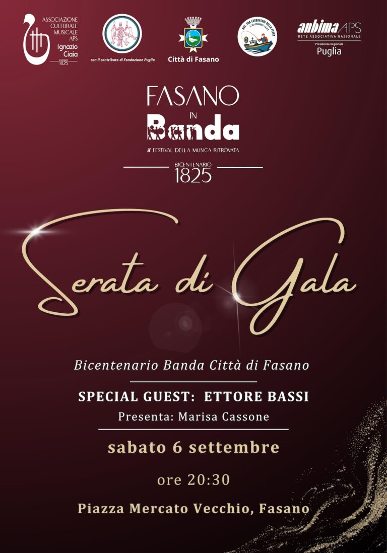Serata di Gala: il Bicentenario della Banda Città di Fasano - Osservatorio Fasano