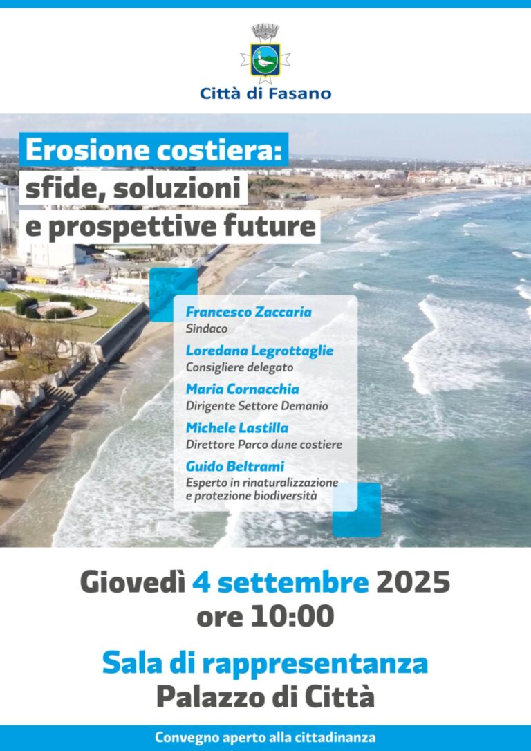 Erosione Costiera: sfide, soluzioni e prospettive future - Osservatorio Fasano
