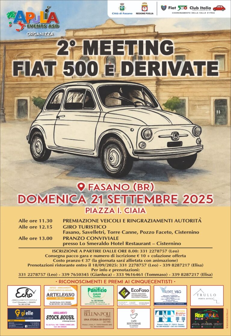 2° Meeting Fiat 500 e Derivate  - Osservatorio Fasano