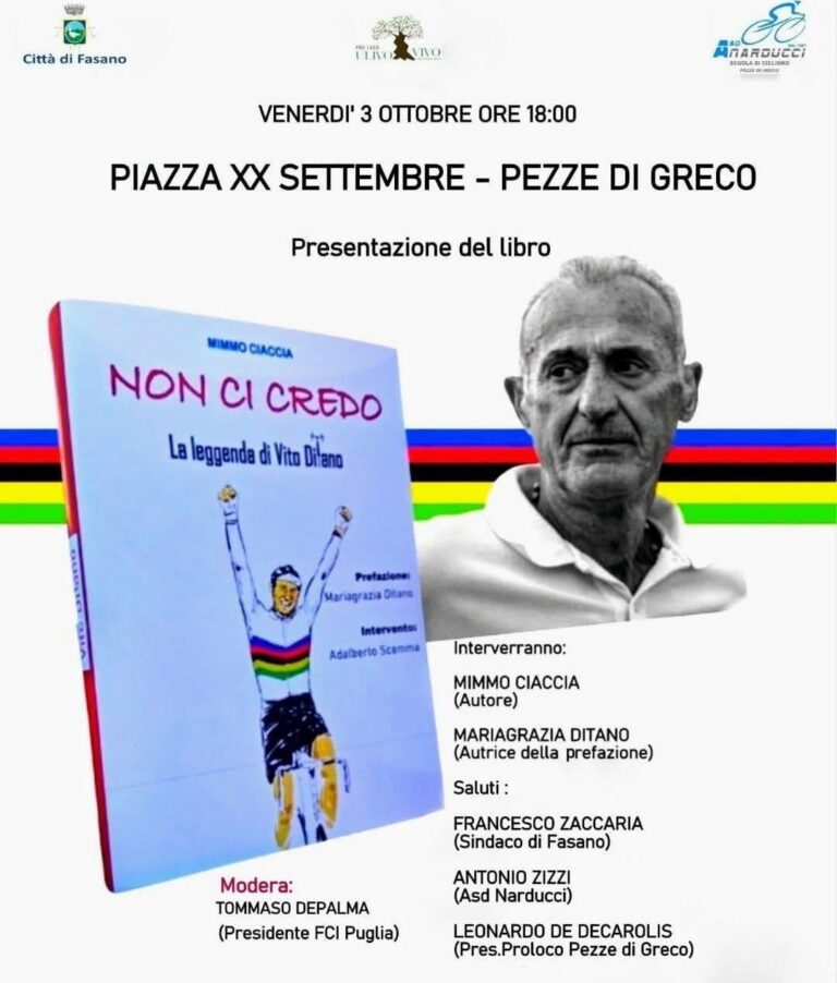 Non ci credo: la leggenda di Vito Ditano - Osservatorio Fasano