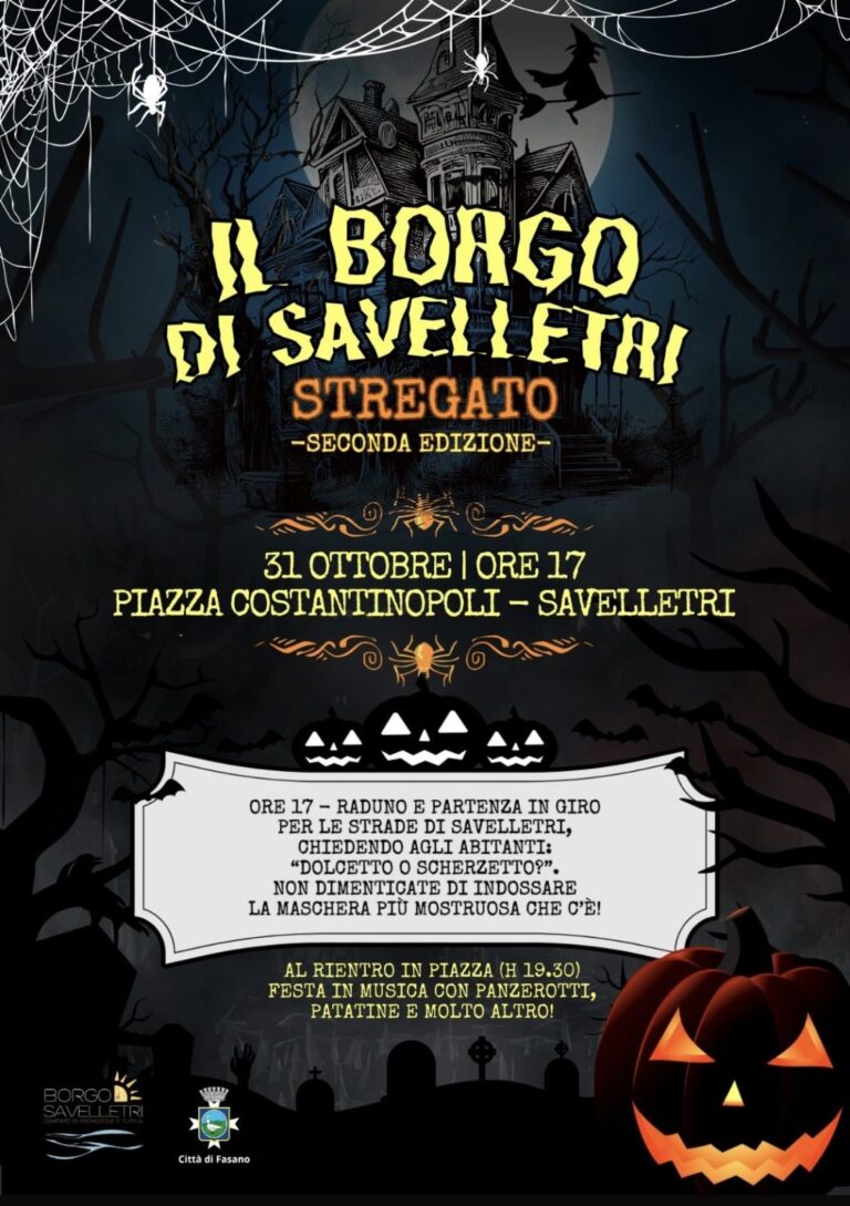 “Il Borgo di Savelletri Stregato”, tutto pronto per la seconda edizione dell’atteso evento - Osservatorio Fasano