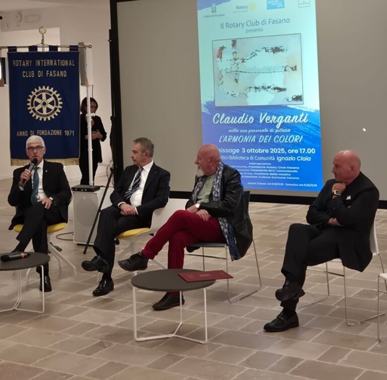 L’Arte di Claudio Verganti in mostra a Fasano: Il Rotary inaugura l’esposizione a I Portici L'Arte di Claudio Verganti in mostra a Fasano: Il Rotary inaugura l'esposizione a I Portici - Osservatorio Fasano