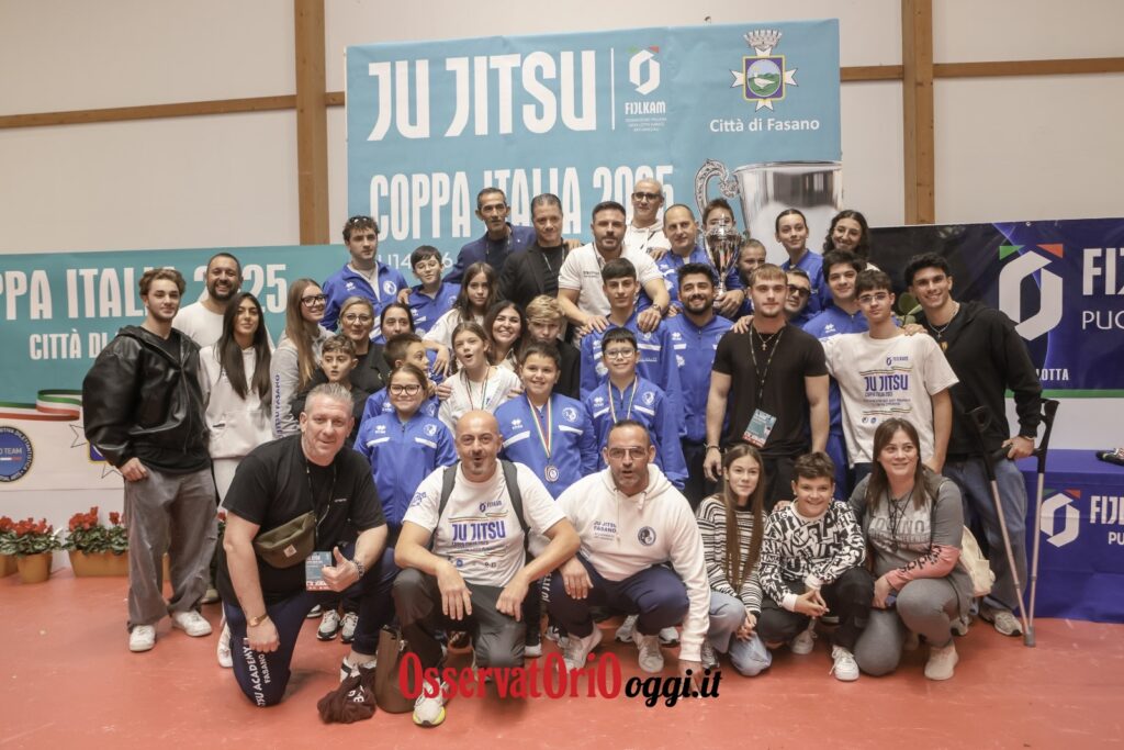 Coppa Italia FIJLKAM 2025: trionfo sportivo e organizzativo per la Ju Jitsu Academy Fasano  - Osservatorio Fasano