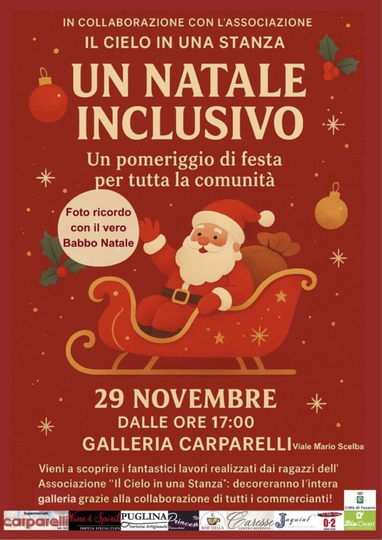 Un Natale inclusivo a Fasano: la Magia della comunità in Galleria - Osservatorio Fasano