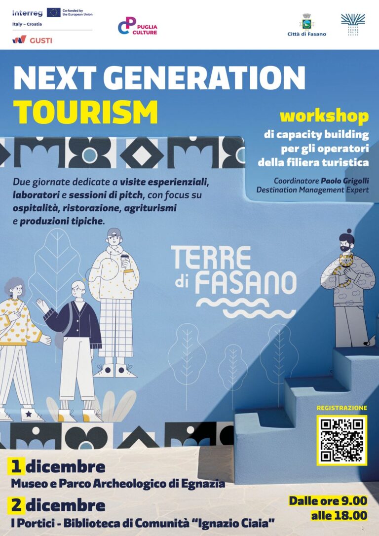 NEXT GENERATION TOURISM: Innovazione, Territorio e Impresa per costruire il Turismo del futuro - Osservatorio Fasano