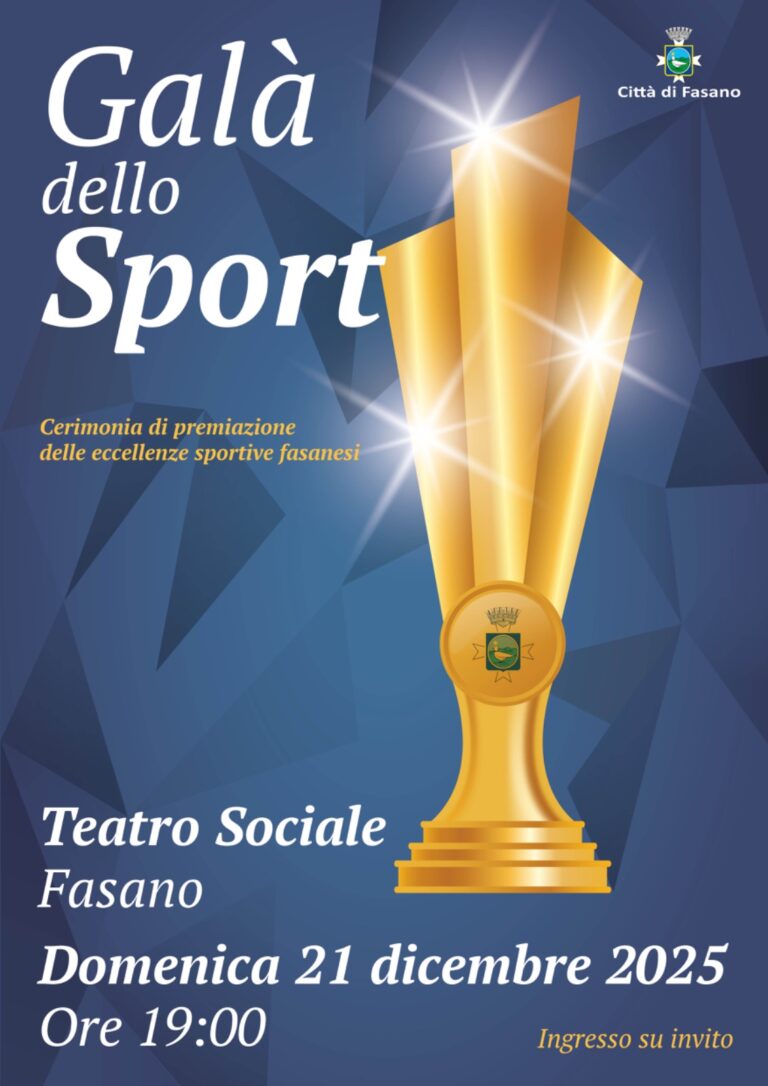 Galà dello Sport: Fasano celebra le sue Eccellenze - Osservatorio Fasano